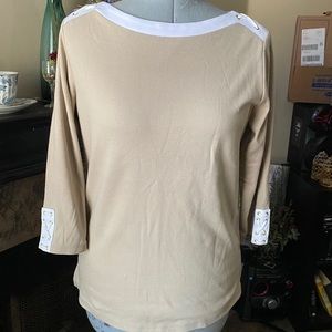 Cali and York 3/4 sleeved top